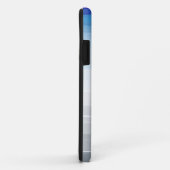 Blauwe, witte en grijze Waterverf Case-Mate iPhone Case (Achterkant/rechts)