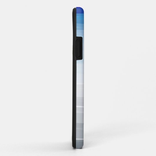 Blauwe, witte en grijze Waterverf Case-Mate iPhone Case (Achterkant/rechts)