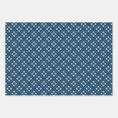 Blauwe, witte en Oranje Spaanse tegel Inpakpapier Vel (Voorkant)