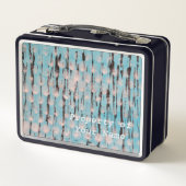 Blauwe, witte en zwarte Abstracte kunst (Achterkant)