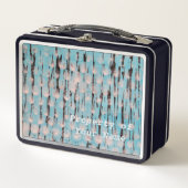 Blauwe, witte en zwarte Abstracte kunst (Voorkant)