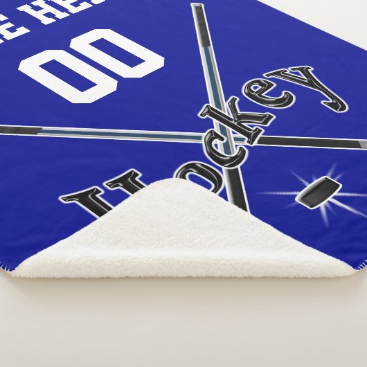 Blauwe, witte en zwarte schroefdraad sherpa deken (3/4)