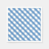 Blauwe witte gingham servetten (Voorkant)