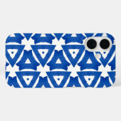 Blauwe witte Griekse driekleppige tegel Case-Mate iPhone Case (Achterkant (horizontaal))