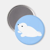 Blauwe witte harp magneet (Voorkant / Achterkant)