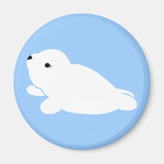 Blauwe witte harp magneet