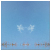 blauwe witte hemel , stof (Close Up)