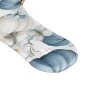 BLAUWE & WITTE HERFST POMPOENEN & GOUDBLOEMEN SNIJPLANK (Hoek)