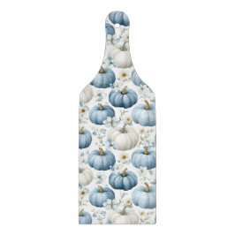 BLAUWE & WITTE HERFST POMPOENEN & GOUDBLOEMEN SNIJPLANK