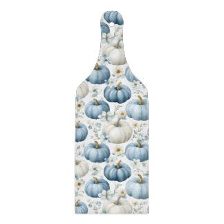 BLAUWE & WITTE HERFST POMPOENEN & GOUDBLOEMEN SNIJPLANK