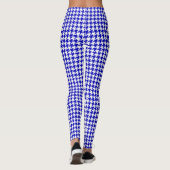 Blauwe/witte herringbone Leggings van vrouwen (Achterkant)