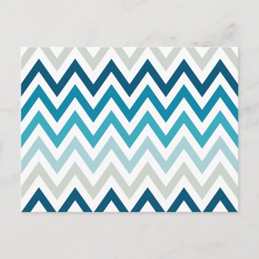 Blauwe witte kaas Geometrische Design Kleur Briefkaart (Voorkant)