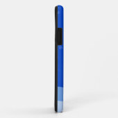 Blauwe witte kerstaven met kerstboomsterren Night Case-Mate iPhone Case (Achterkant/rechts)