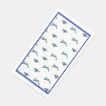 Blauwe witte konijnenbij