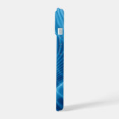 Blauwe & Witte Kosmische Spiraalnevel iPhone 15 Case (Linkerkant)