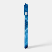 Blauwe & Witte Kosmische Spiraalnevel iPhone 15 Case (Linkerkant)