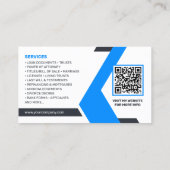 Blauwe, Witte Lening Signing Agent, Consultant, Ad Visitekaartje (Achterkant)