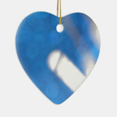 Blauwe witte lichteffecten keramisch ornament (Rechts)