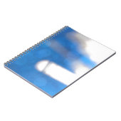 Blauwe witte lichteffecten notitieboek (Linkerzijde)