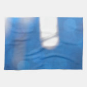 Blauwe witte lichteffecten theedoek (Horizontaal)