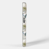 Blauwe witte lotusbloemen Case-Mate iPhone case (Achterkant / Rechts)