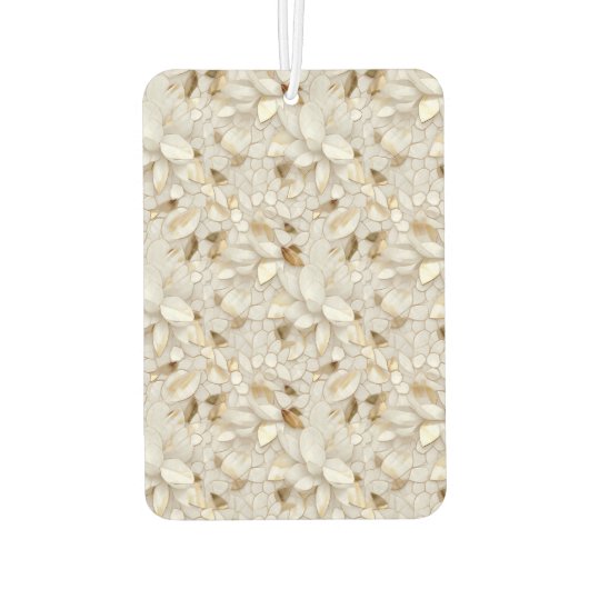 Blauwe witte lotusbloemen luchtverfrisser (Achterkant)