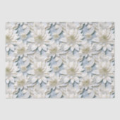 Blauwe witte lotusbloemen tissuepapier (Voorkant)