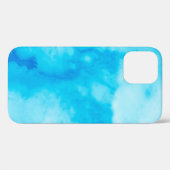 Blauwe witte marmer met natuurlijke patronaatsstru Case-Mate iPhone case (Achterkant (horizontaal))