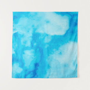 Blauwe witte marmer met natuurlijke patronaatsstru wandkleed