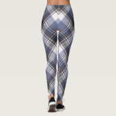 Blauwe/witte multi-speldenvrouwen Leggings (Achterkant)