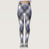 Blauwe/witte multi-speldenvrouwen Leggings (Voorkant)