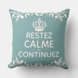 blauwe witte olijftak Frans Kalm aan Kussen