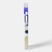 BLAUWE WITTE ROZEN EN ANEMONE BLOEMEN MONOGRAM Case-Mate iPhone CASE (Achterkant / Links)
