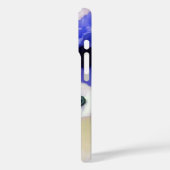 BLAUWE WITTE ROZEN EN ANEMONEBLOEMEN MONOGRAM Case-Mate iPhone CASE (Achterkant / Links)