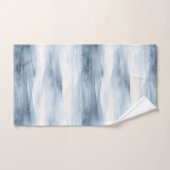 Blauwe witte sneeuwvlokken bad handdoek (Handdoek)