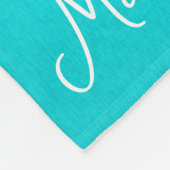 Blauwe Witte Sneeuwvlokken Minimalistische Kerstmi Fleece Deken (Hoek)