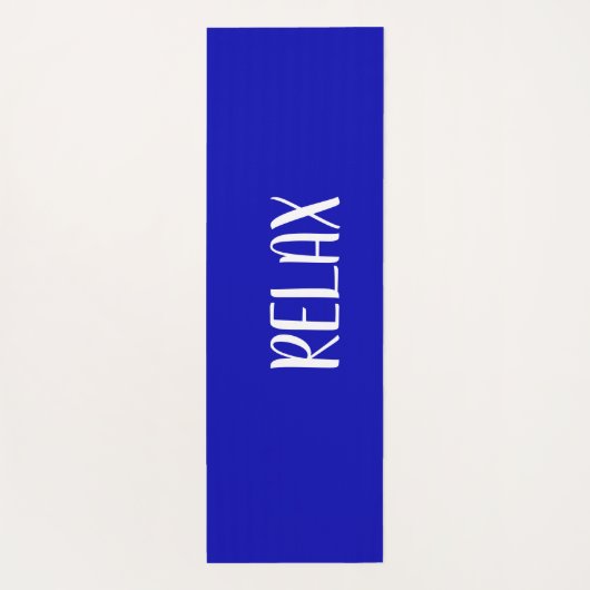 Blauwe witte Stara Yogamat (Achterkant)