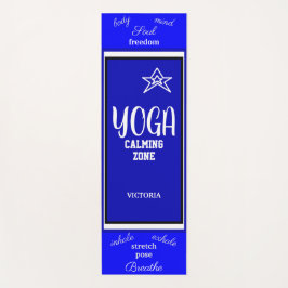 Blauwe Witte Ster Naam Yogamat