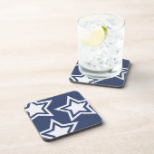 Blauwe witte sterren drankjes onderzetter (Rechterzijde)