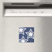 Blauwe witte sterren magneet (Insitu (Vaatwasser))