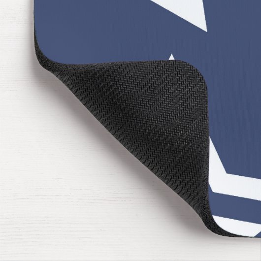 Blauwe witte sterren muismat (Hoek)