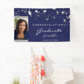 Blauwe witte sterren van de Graduation party, foto Spandoek (Insitu)