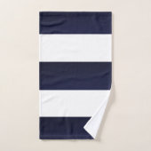 Blauwe witte strepen bad handdoek (Handdoek)