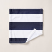 Blauwe witte strepen bad handdoek (Wasdoekje)