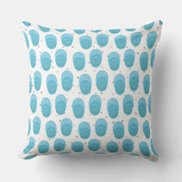 BLAUWE & WITTE STREPEN & BLAUWE BABYSCHOENTJES KUSSEN