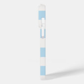 Blauwe witte strepen flip flop decor zomernaam Case-Mate iPhone case (Achterkant / Links)