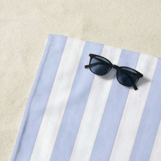 Blauwe & Witte Strepen Monogram Strandlaken (In situ)