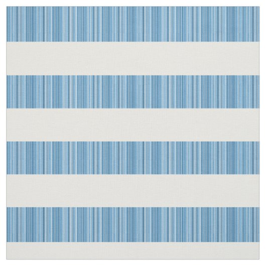 Blauwe, witte strepes verbinding stof (Swatch)