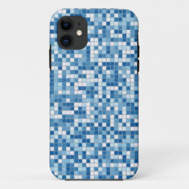 blauwe witte tegels 6 hoesje