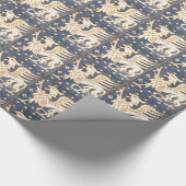 BLAUWE WITTE VANTASY GRIFFINS CADEAUPAPIER (Hoek)